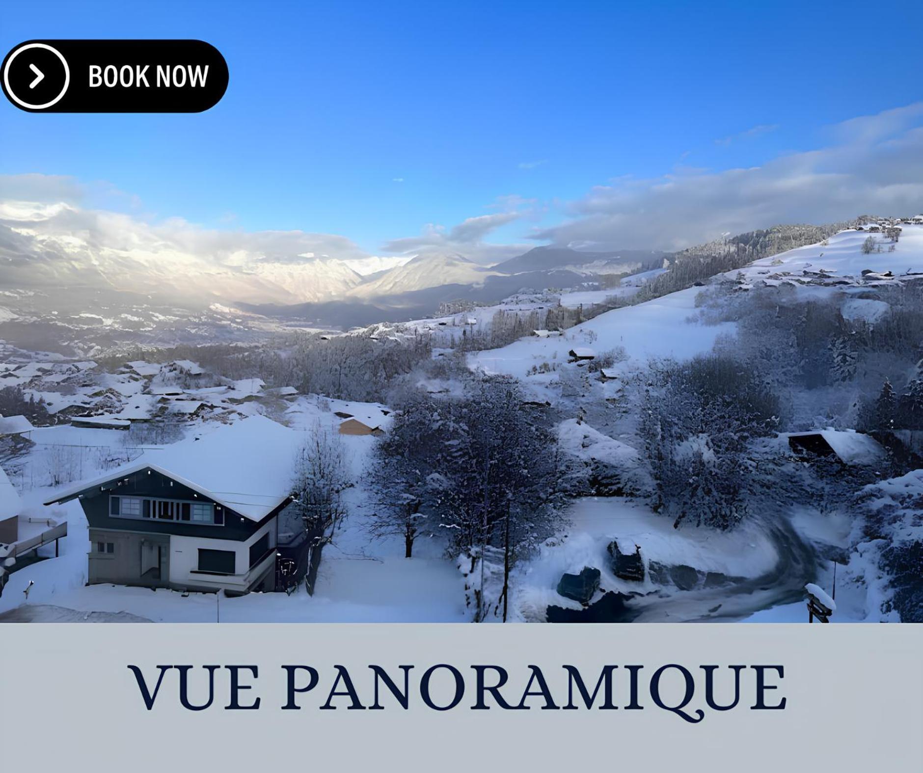 Vue Mont Blanc, Ski Et Village Combloux Eksteriør billede